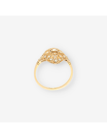 Anillo Vintage oro y Diamantes