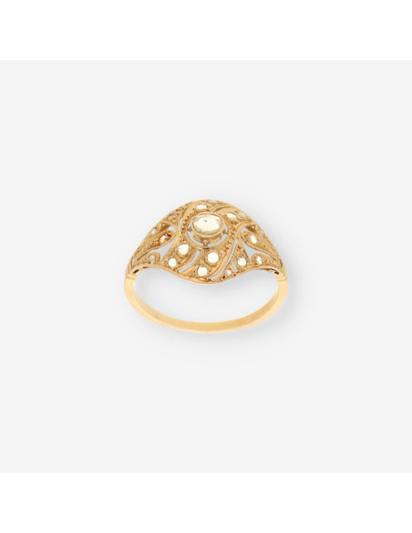 Anillo Vintage oro y diamantes