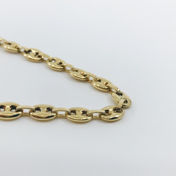 Cadena de calabrotes en oro 18kt