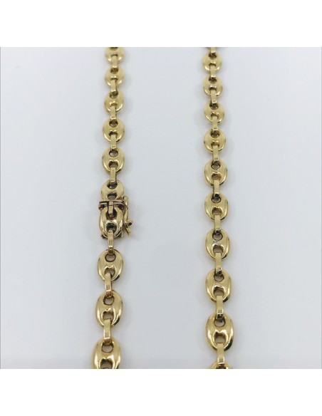 Cadena de calabrotes en oro 18kt