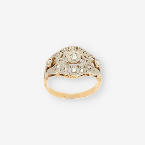 Anillo Vintage oro y brillantes