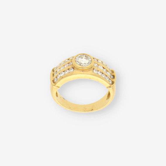 Anillo oro y bri