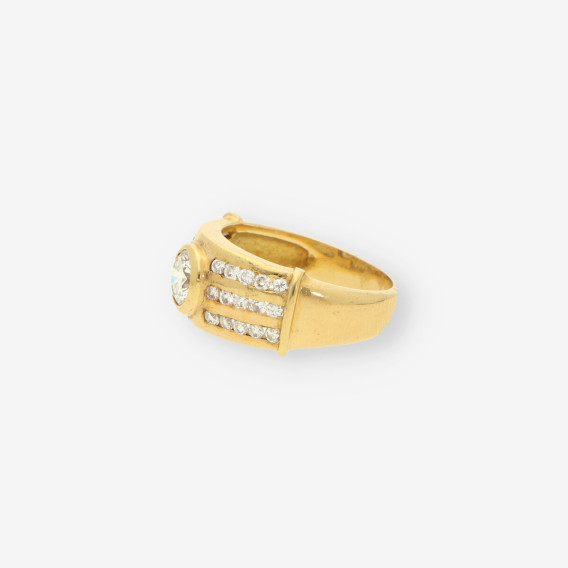 Anillo oro y bri