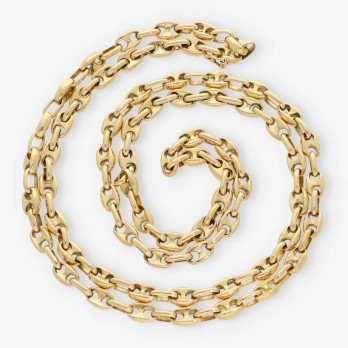 Cadena de calabrotes 80cm en oro 18kt 2