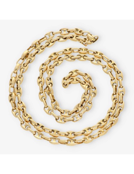 Cadena de calabrotes 80cm en oro 18kt