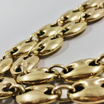 Cadena de calabrotes en oro 18kt 2