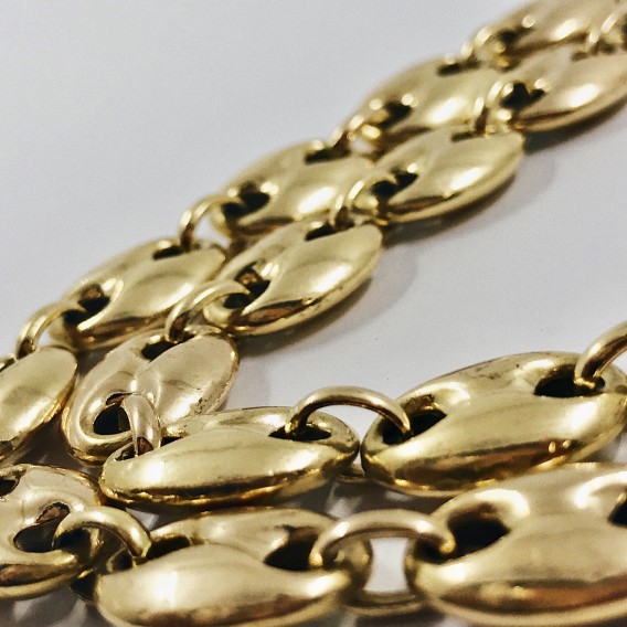 Cadena de calabrotes en oro 18kt