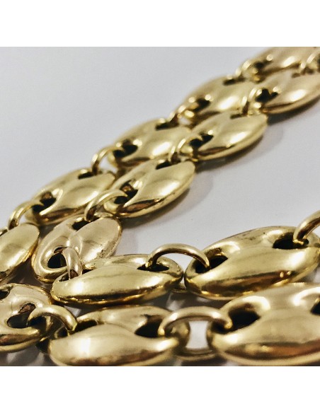 Cadena de calabrotes en oro 18kt