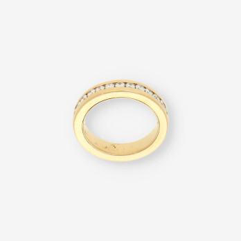  Anillo alianza completa oro y brillante 2