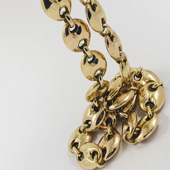 Cadena de calabrotes en oro 18kt