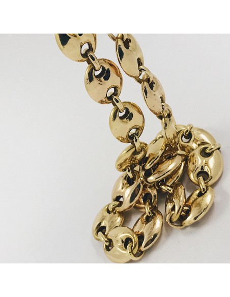 Cadena de calabrotes en oro 18kt
