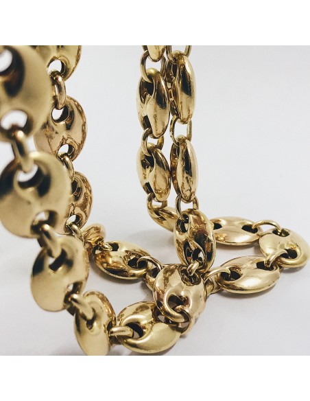 Cadena de calabrotes en oro 18kt