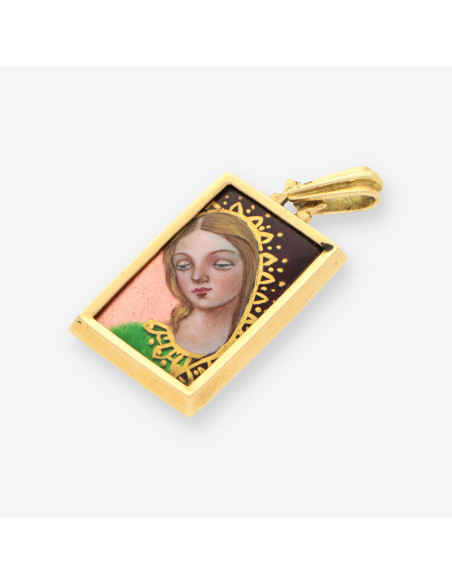 Medalla oro  y esmalte