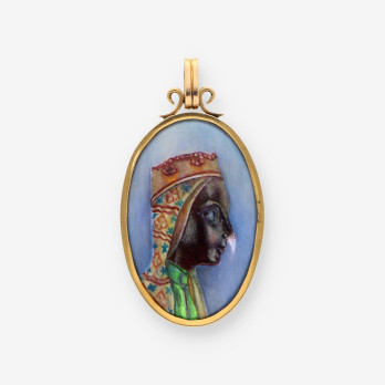 Medalla Montserrat oro y esmalte