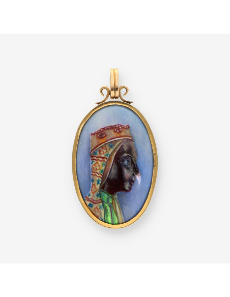 Medalla Montserrat oro y esmalte