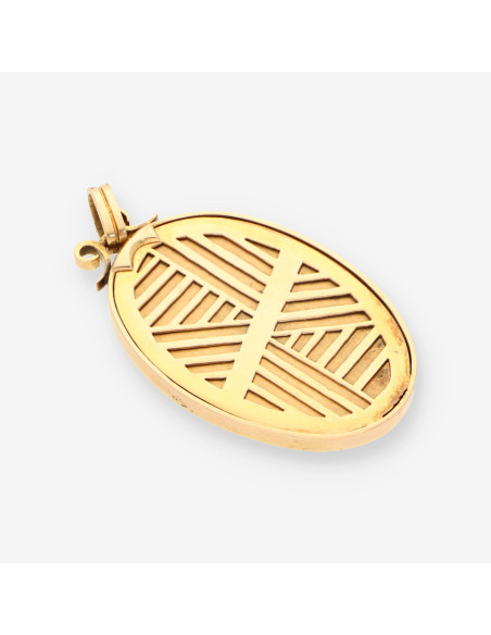 Medalla Montserrat oro y esmalte