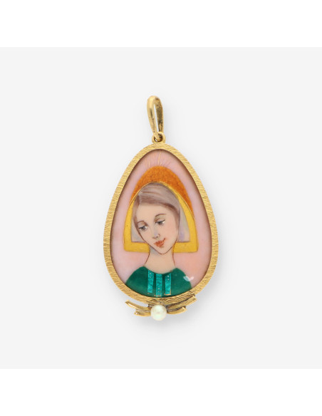 Medalla oro y esmalte