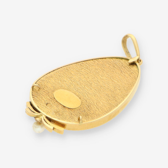 Medalla oro y esmalte