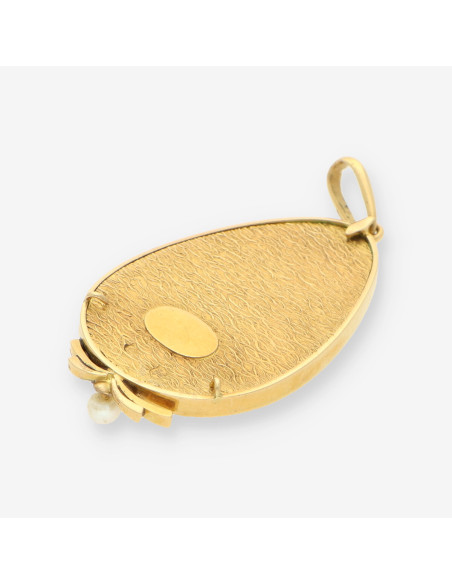 Medalla oro y esmalte