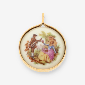 Colgante Esmalte oro LIMOGES