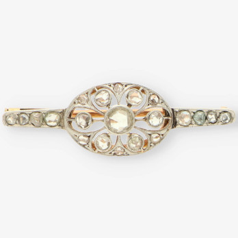 Broche oro y diamantes
