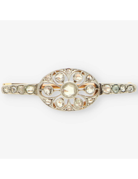 Broche oro y diamantes