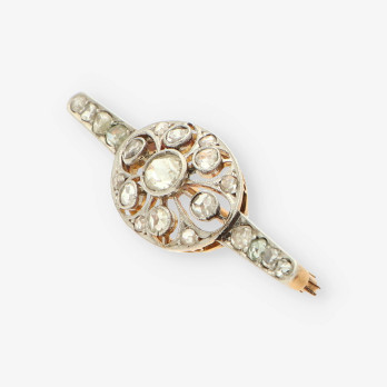Broche oro y diamantes 2