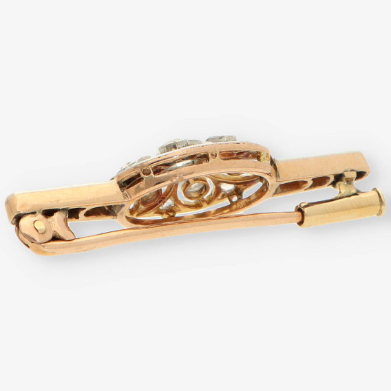 Broche oro y diamantes