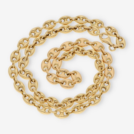 Cadena de calabrotes 60cm en oro 18kt