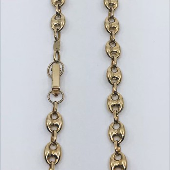 Cadena de calabrotes en oro 18kt 2