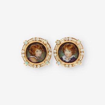 Pend epoca esmalte/perla/opalo y bri.