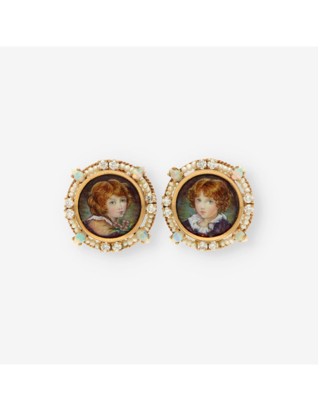 Pend epoca esmalte/perla/opalo y bri.