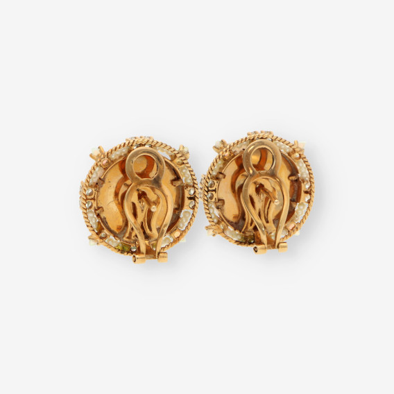 Pend epoca esmalte/perla/opalo y bri.