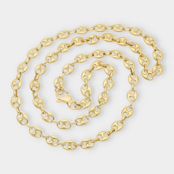 Cadena de calabrotes en oro 18kt 2