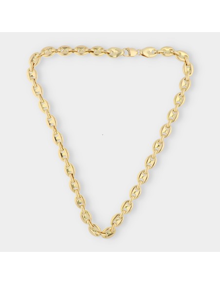 Cadena de calabrotes maciza en oro 18kt