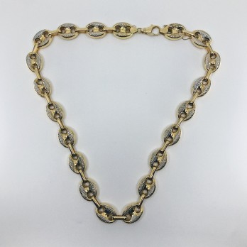 Cadena de calabrotes en oro 18kt. 2