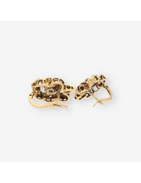 Pendientes vintage oro y perla