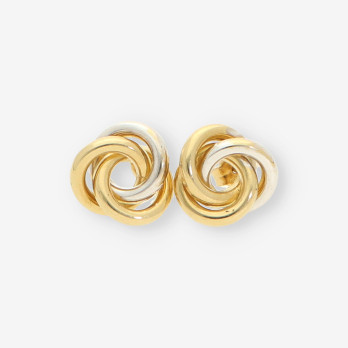 Pendientes oro blanco y amarillo