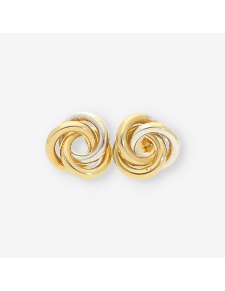 Pendientes oro blanco y amarillo