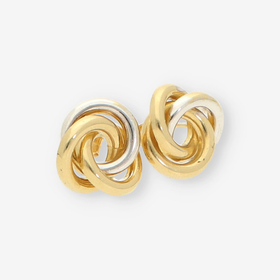 Pendientes oro blanco y amarillo