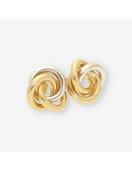Pendientes oro blanco y amarillo