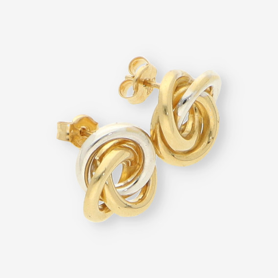 Pendientes oro blanco y amarillo