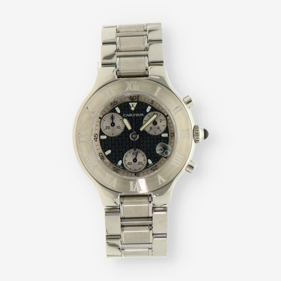 CARTIER Chronograph acero 2424 837871LX
