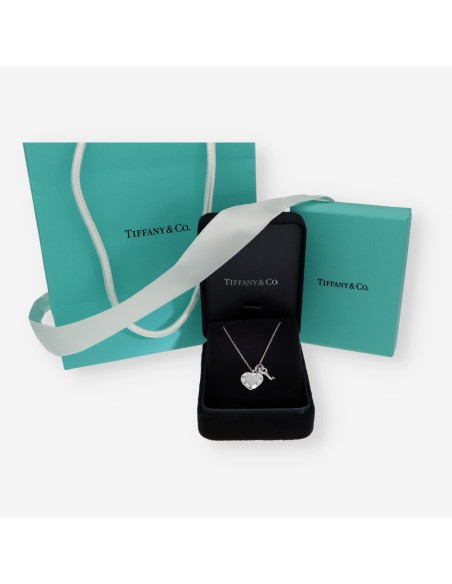 Collar Tiffany llave y corazÃ³n de la colecciÃ³n Return to Tiffany con caja y comprobante