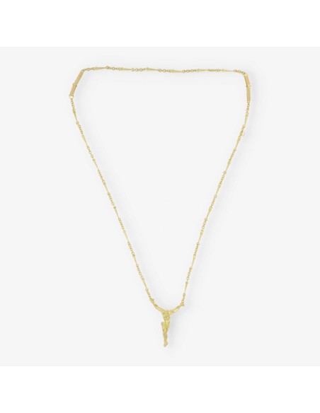 Collar con el Cristo de DalÃ­ en oro 18kt  con documento