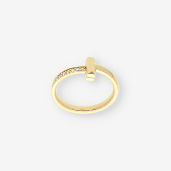 Anillo TIFFANY oro y brillantes 2