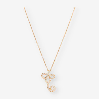 Gargantilla oro rosa y brillantes