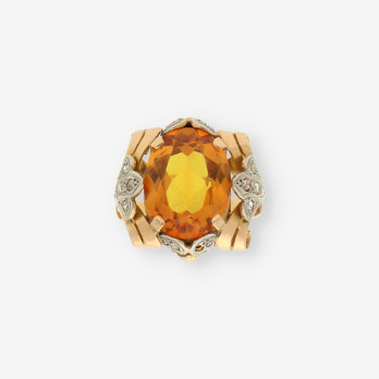 Anillo Vintage oro y Diamantes