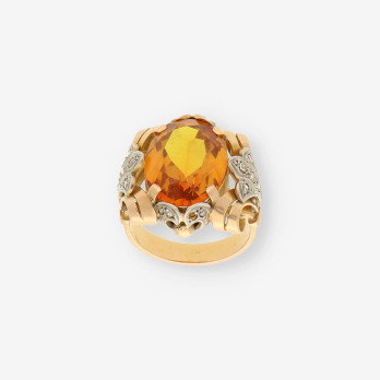 Anillo Vintage oro y Diamantes 2