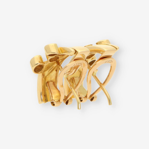 Pendientes oro y brillantes
